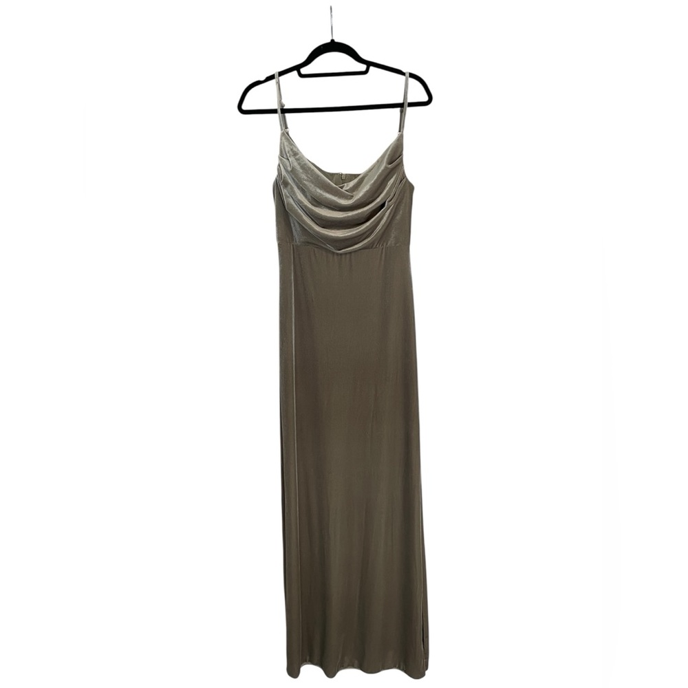 Reverly Skye Velvet Dress, Sage Green, Size 8